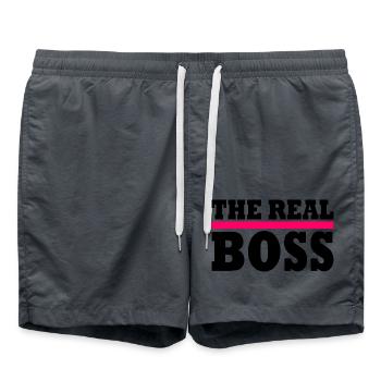 The real boss - Badeshorts - Anthrazit - Vorne - AI Model Male 185 light (185cm)