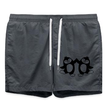 Bienvenue Penguins High Five - Short de bain - charbon - Devant - AI Model Male 185 light (185cm)