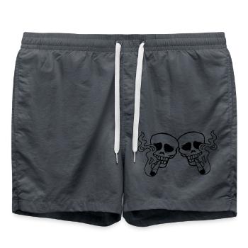 Team 2 Joint Skulls - Swim Trunks - anthracite - Front - AI Model Male 185 light (185cm)