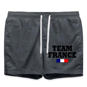Team france - Swim Trunks - anthracite - Front - AI Model Male 185 light (185cm)