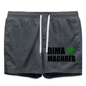 Dima maghreb - maroc - Short de bain - charbon - Devant - AI Model Male 185 light (185cm)