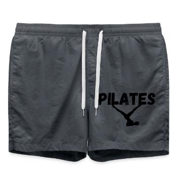 Pilates Woman - Swim Trunks - anthracite - Front - AI Model Male 185 light (185cm)