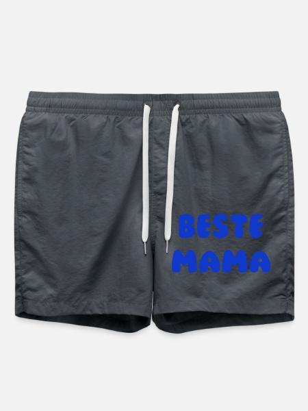 Beste Mama Blau - Badeshorts - Anthrazit