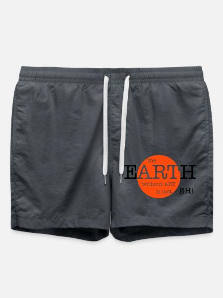 The Earth Without Art Is Just Eh - 2 Farben - Badeshorts - Anthrazit
