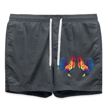 Rooster 2 - Swim Trunks - anthracite - Front - AI Model Male 185 light (185cm)