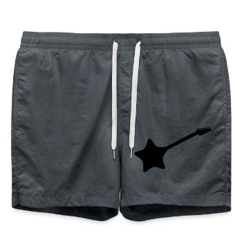 Guitare Star - Short de bain - charbon - Devant - AI Model Male 185 light (185cm)