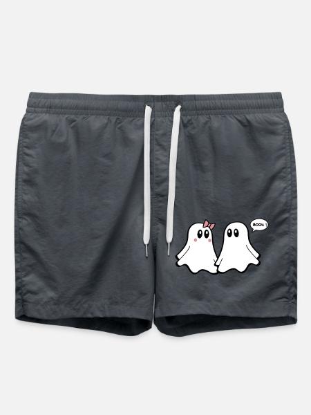 T-shirt fantôme - Couples drôles 04 - Short de bain - charbon