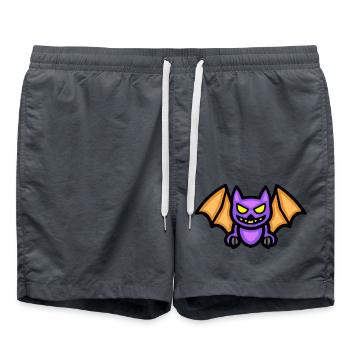Chauve-souris Halloween Drôle - Short de bain - charbon - Devant - AI Model Male 185 light (185cm)