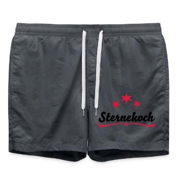 Tablier de cuisine Star Chef - Short de bain - charbon - Devant - AI Model Male 185 light (185cm)