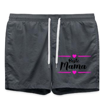 beste mama - Badeshorts - Anthrazit - Vorne - AI Model Male 185 light (185cm)