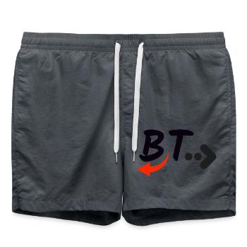 BT. Now ist beginn - Badeshorts - Anthrazit - Vorne - AI Model Male 185 light (185cm)