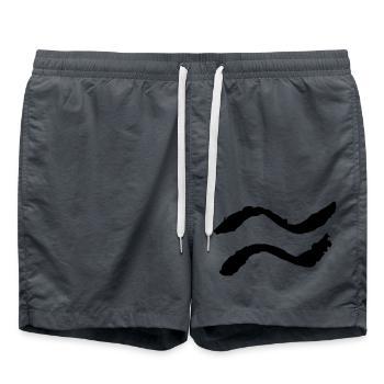 welle - Badeshorts - Anthrazit - Vorne - AI Model Male 185 light (185cm)