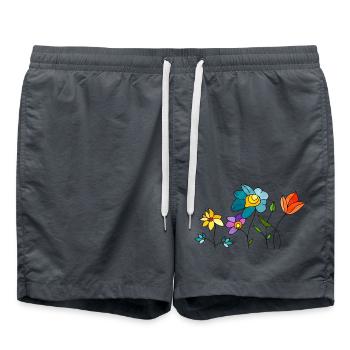 Fleur - Short de bain - charbon - Devant - AI Model Male 185 light (185cm)
