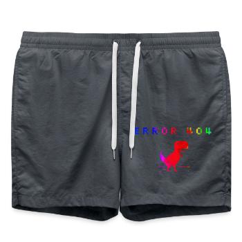 dessin animé heureux vecteur figure icône drôle design mignon - Short de bain - charbon - Devant - AI Model Male 185 light (185cm)