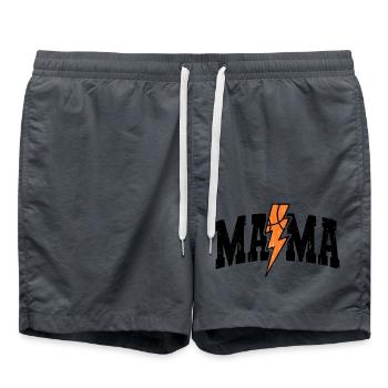 Basketball Mama Lightning Bolt Design - Short de bain - charbon - Devant - AI Model Male 185 light (185cm)
