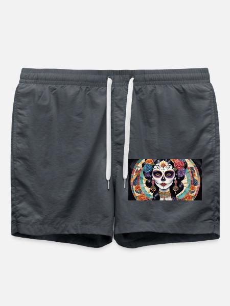 LA CATRINA DELUXE - Badeshorts - Anthrazit