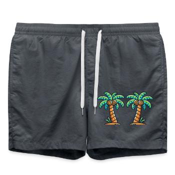 Palmiers - Short de bain - charbon - Devant - AI Model Male 185 light (185cm)