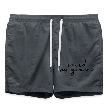 sauvé par la grâce - Short de bain - charbon - Devant - AI Model Male 185 light (185cm)