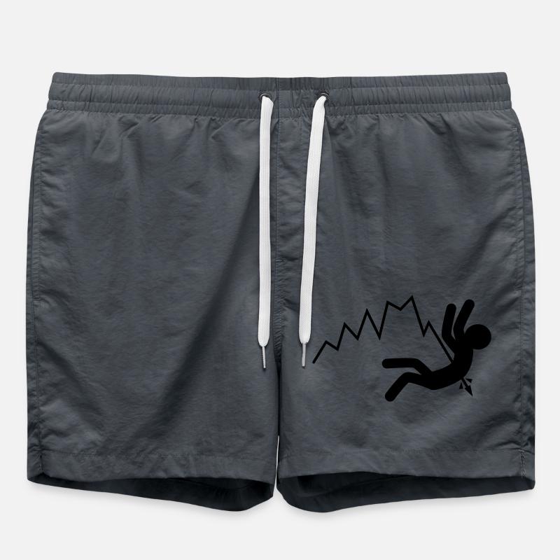 Falling prices (black) - Swim Trunks - anthracite