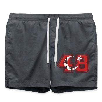 Muğla - Short de bain - charbon - Devant - AI Model Male 185 light (185cm)