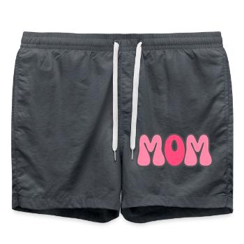 Modern Typography Cool Art Studio Brand Logo - Badeshorts - Anthrazit - Vorne - AI Model Male 185 light (185cm)