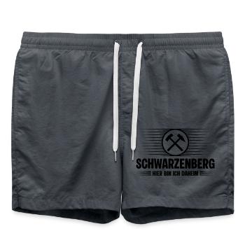 Schwarzenberg Erzgebirge - Badeshorts - Anthrazit - Vorne - AI Model Male 185 light (185cm)