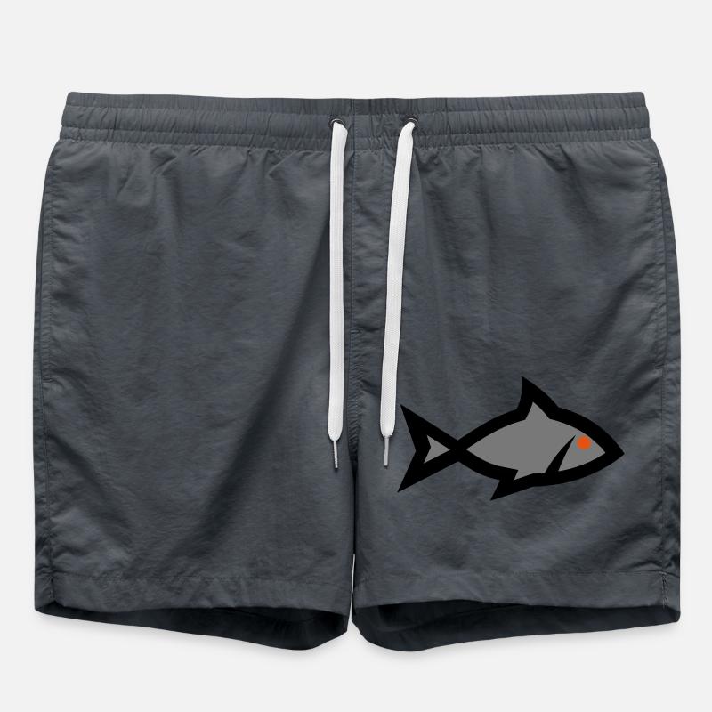 fish - Swim Trunks - anthracite