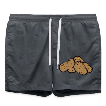 beaucoup de nourriture de pomme de terre - Short de bain - charbon - Devant - AI Model Male 185 light (185cm)