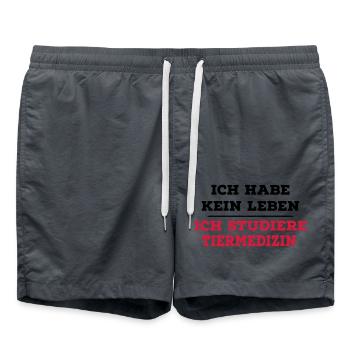 Médecine vétérinaire - Short de bain - charbon - Devant - AI Model Male 185 light (185cm)