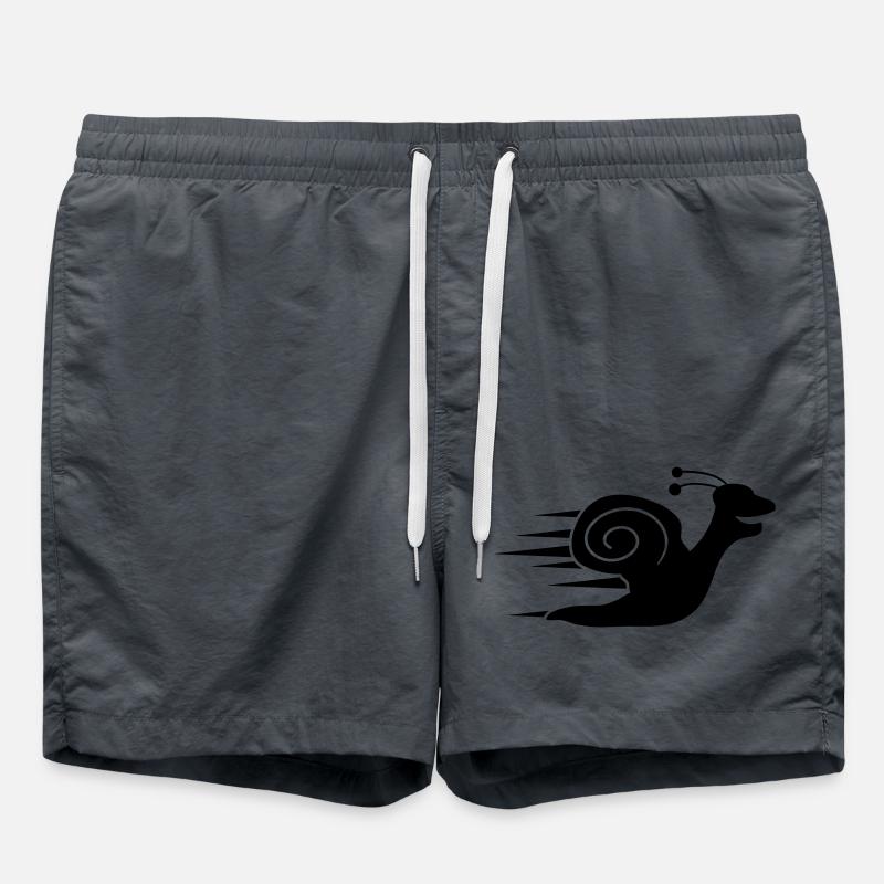 Fast Snail - Badeshorts - Anthrazit
