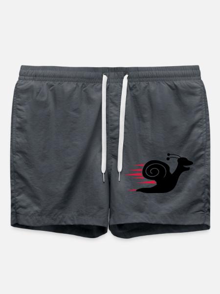 Fast Snail - Swim Trunks - anthracite