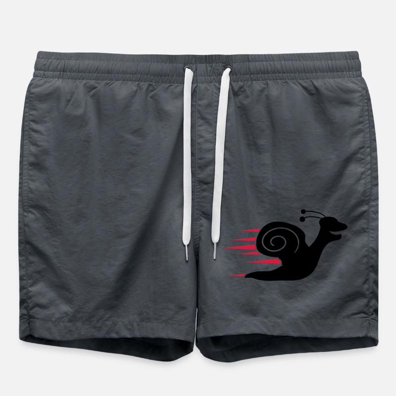 Fast Snail - Swim Trunks - anthracite
