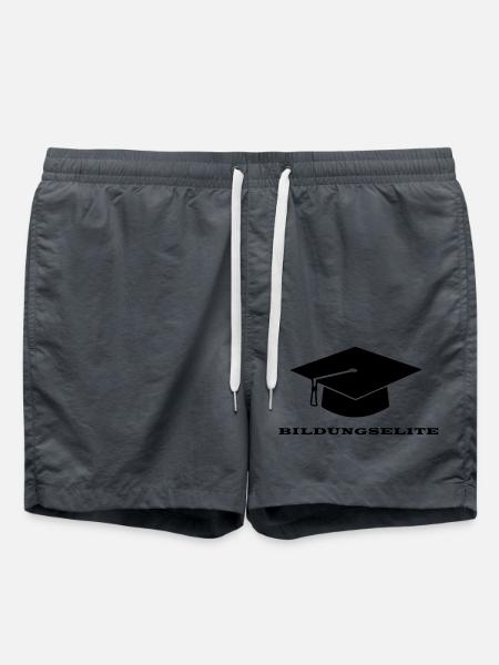 Abi Uni lustig Studenten - Badeshorts - Anthrazit