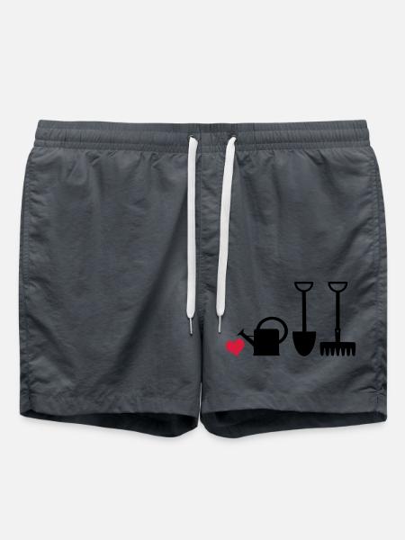 Gärtnerherz2 - Swim Trunks - anthracite