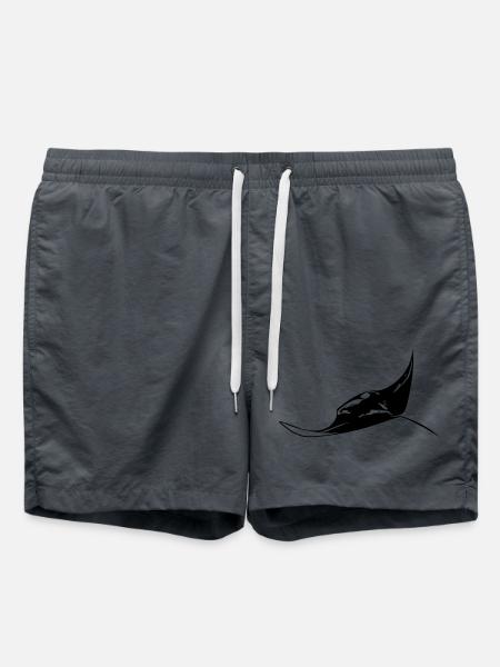 Flying manta - Swim Trunks - anthracite