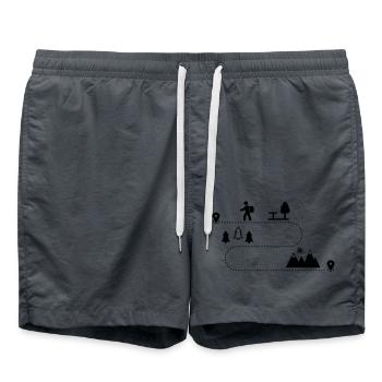 randonnées en montagne - Short de bain - charbon - Devant - AI Model Male 185 light (185cm)