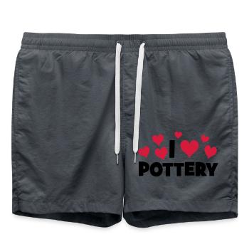 POTERIE - Short de bain - charbon - Devant - AI Model Male 185 light (185cm)