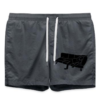 Müder Sofa Mann - Badeshorts - Anthrazit - Vorne - AI Model Male 185 light (185cm)