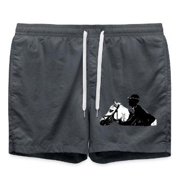 Cheval - Short de bain - charbon - Devant - AI Model Male 185 light (185cm)