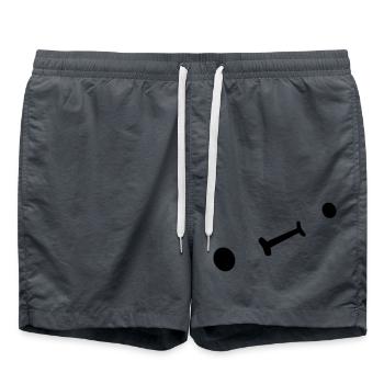 Simple Sweet Face - Swim Trunks - anthracite - Front - AI Model Male 185 light (185cm)
