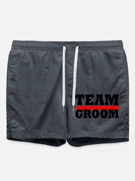 Team groom - Badeshorts - Anthrazit