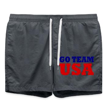 Go team usa - Short de bain - charbon - Devant - AI Model Male 185 light (185cm)