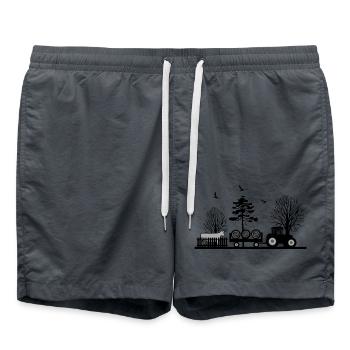 Tractor - Swim Trunks - anthracite - Front - AI Model Male 185 light (185cm)