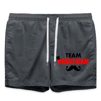 Team bräutigam - Badeshorts - Anthrazit - Vorne - AI Model Male 185 light (185cm)