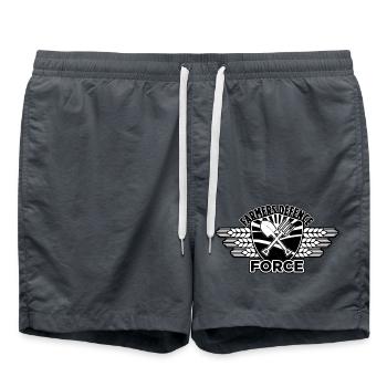 Farmers Defence Force - Swim Trunks - anthracite - Front - AI Model Male 185 light (185cm)