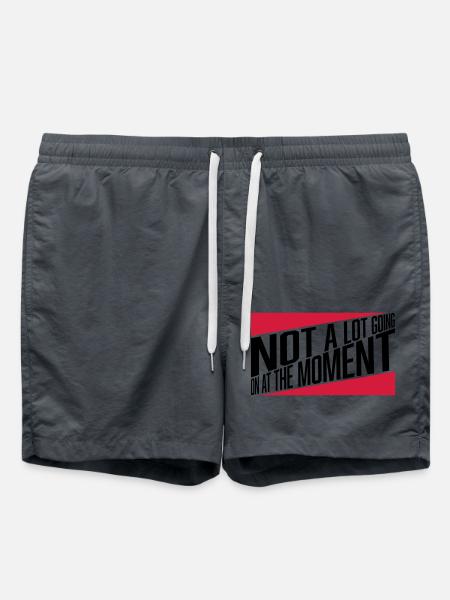 Not much going on - Badeshorts - Anthrazit
