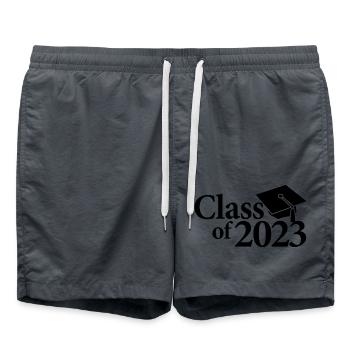 Class Of 2023 Graduation Party Gift For Him & Her - Swim Trunks - anthracite - Front - AI Model Male 185 light (185cm)