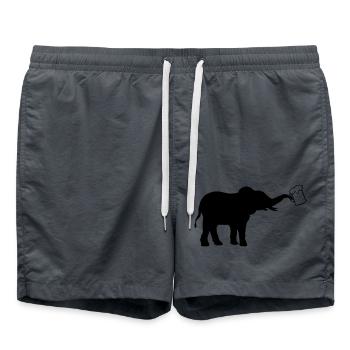 Jug bière éléphant cool - Short de bain - charbon - Devant - AI Model Male 185 light (185cm)