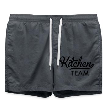 Team Kitchen - Swim Trunks - anthracite - Front - AI Model Male 185 light (185cm)