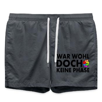 war wohl doch keine phase - Badeshorts - Anthrazit - Vorne - AI Model Male 185 light (185cm)